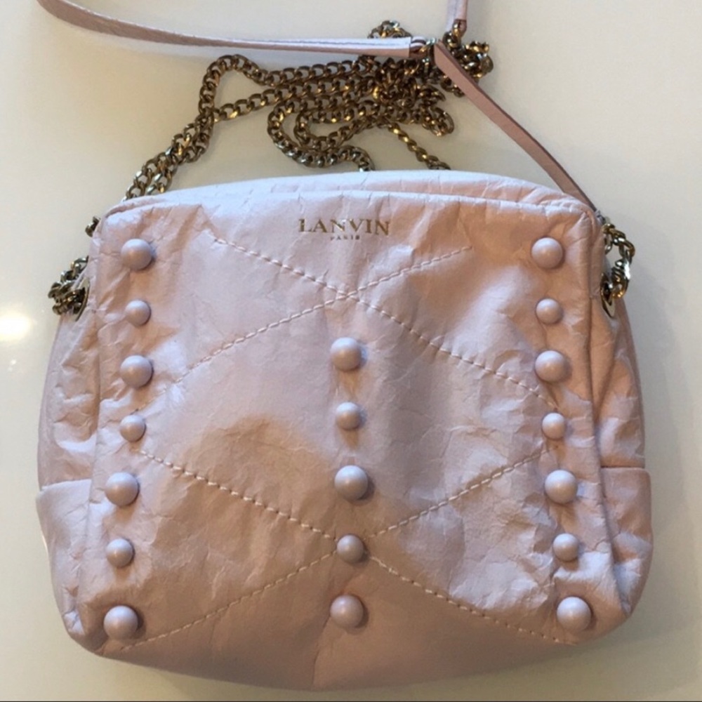 LANVIN Gold Chain Shoulder Bag